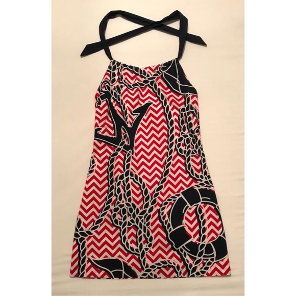 Vineyard Vines Dresses & Skirts - Vineyard Vines Nautical Anchor Halter Dress Size 4